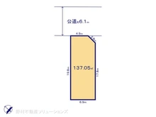 【千葉県/流山市鰭ケ崎】流山市鰭ケ崎 土地 区画図