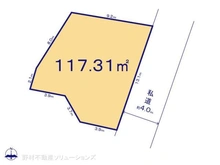【千葉県/松戸市松戸】松戸市松戸 土地 区画図