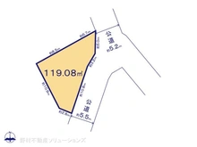 【千葉県/松戸市松戸新田】松戸市松戸新田 土地 区画図