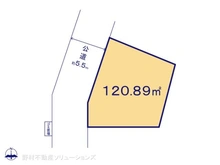 【千葉県/松戸市松戸新田】松戸市松戸新田 土地 区画図