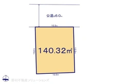 【千葉県/流山市東初石】流山市東初石1丁目 土地 区画図