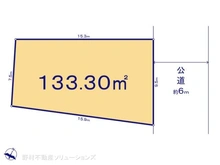 【千葉県/松戸市上本郷】松戸市上本郷 土地 区画図