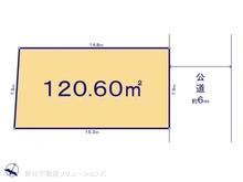 【千葉県/松戸市上本郷】松戸市上本郷 土地 区画図