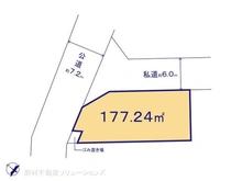 【千葉県/船橋市大穴南】船橋市大穴南2丁目 土地 区画図