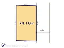 【千葉県/船橋市前原西】船橋市前原西6丁目 土地 区画図