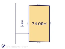 【千葉県/船橋市前原西】船橋市前原西6丁目 土地 区画図