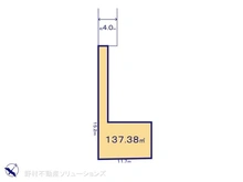 【千葉県/船橋市東船橋】船橋市東船橋1丁目 土地 区画図
