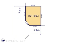 【千葉県/船橋市芝山】船橋市芝山5丁目 土地 区画図