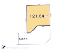 【千葉県/船橋市芝山】船橋市芝山7丁目 土地 区画図