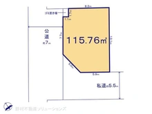 【千葉県/船橋市芝山】船橋市芝山7丁目 土地 区画図