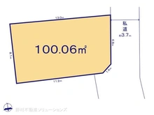 【千葉県/船橋市夏見】船橋市夏見2丁目 土地 区画図