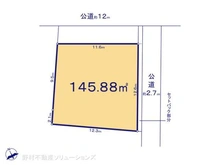 【千葉県/船橋市海神】船橋市海神6丁目 土地 区画図