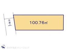 【千葉県/船橋市芝山】船橋市芝山5丁目 土地 区画図
