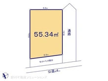 【千葉県/船橋市前原東】船橋市前原東5丁目 土地 区画図