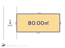 【千葉県/船橋市湊町】船橋市湊町3丁目 土地 区画図
