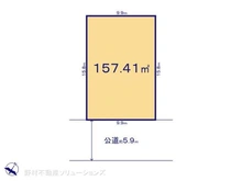 【千葉県/船橋市松が丘】船橋市松が丘3丁目 土地 区画図