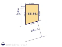 【千葉県/船橋市金杉】船橋市金杉4丁目 土地 区画図