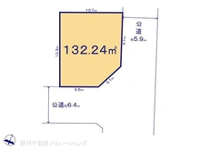 【千葉県/船橋市上山町】船橋市上山町3丁目 土地 区画図