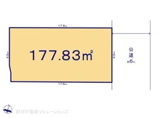 【千葉県/船橋市大穴北】船橋市大穴北1丁目 土地 区画図