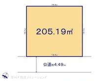 【千葉県/船橋市芝山】船橋市芝山4丁目 土地 区画図