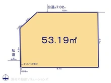 【千葉県/船橋市山手】船橋市山手2丁目 土地 区画図