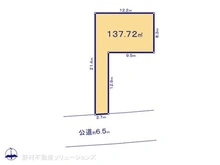 【千葉県/船橋市芝山】船橋市芝山6丁目 土地 区画図