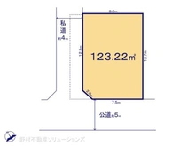 【千葉県/船橋市飯山満町】船橋市飯山満町3丁目 土地 区画図