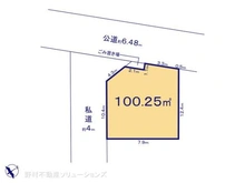 【千葉県/船橋市東船橋】船橋市東船橋1丁目 土地 区画図