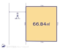 【千葉県/船橋市浜町】船橋市浜町1丁目 土地 区画図
