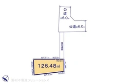 【千葉県/船橋市新高根】船橋市新高根3丁目 土地 区画図