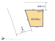 【千葉県/船橋市前原東】船橋市前原東5丁目 土地 区画図