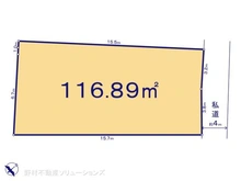 【千葉県/船橋市高根台】船橋市高根台6丁目 土地 区画図