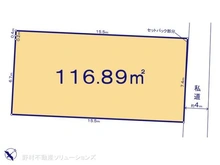 【千葉県/船橋市高根台】船橋市高根台6丁目 土地 区画図