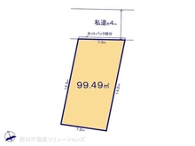 【千葉県/船橋市行田】船橋市行田1丁目 土地 区画図