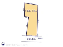 【千葉県/船橋市咲が丘】船橋市咲が丘4丁目 土地 区画図