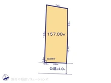 【千葉県/船橋市咲が丘】船橋市咲が丘4丁目 土地 区画図
