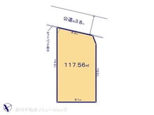 【千葉県/船橋市三山】船橋市三山6丁目 土地 区画図