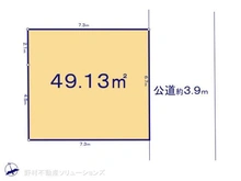 【千葉県/船橋市浜町】船橋市浜町1丁目 土地 区画図
