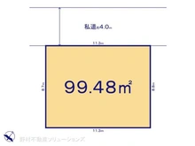 【千葉県/船橋市芝山】船橋市芝山6丁目 土地 区画図