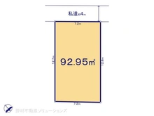 【千葉県/船橋市東船橋】船橋市東船橋6丁目 土地 区画図