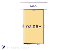 【千葉県/船橋市東船橋】船橋市東船橋6丁目 土地 区画図