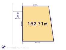 【千葉県/船橋市夏見】船橋市夏見3丁目 土地 区画図
