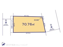 【千葉県/船橋市南本町】船橋市南本町 土地 区画図