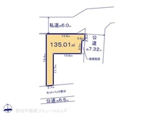 【千葉県/船橋市芝山】船橋市芝山6丁目 土地 区画図