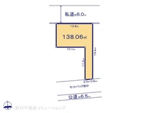 【千葉県/船橋市芝山】船橋市芝山6丁目 土地 区画図
