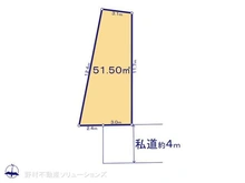 【東京都/江東区北砂】江東区北砂5丁目 土地 区画図