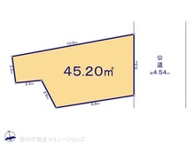【東京都/板橋区仲町】板橋区仲町 土地 区画図