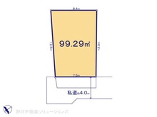 【神奈川県/相模原市南区古淵】相模原市南区古淵4丁目 土地 区画図
