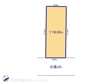 【神奈川県/相模原市中央区千代田】相模原市中央区千代田1丁目 土地 区画図