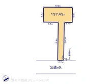 【神奈川県/相模原市中央区千代田】相模原市中央区千代田1丁目 土地 区画図